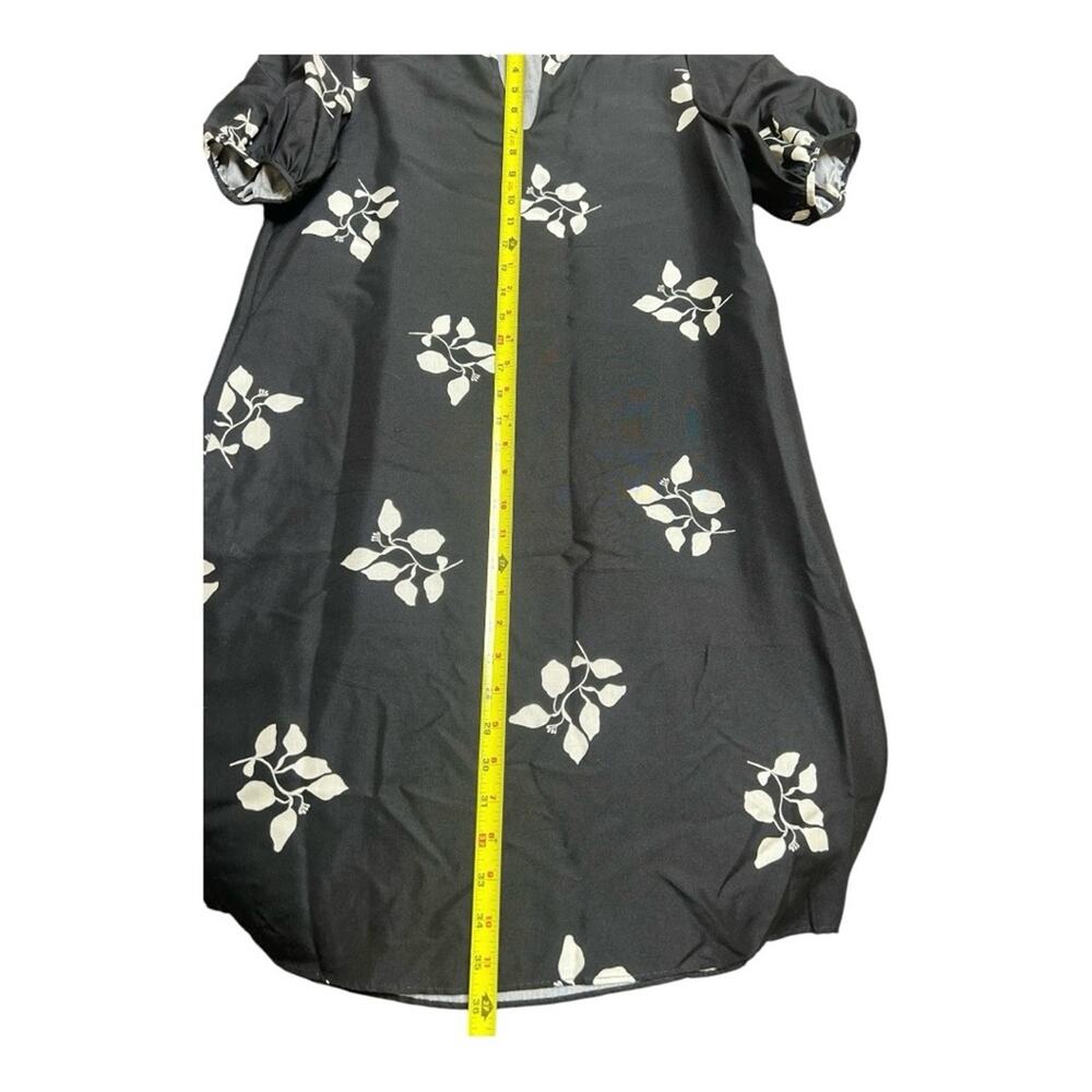 lafayette 148 Ida Leaf-Print Silk Midi Dress XS - Picture 7 of 7